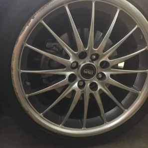 Alloy wheel gutter rash