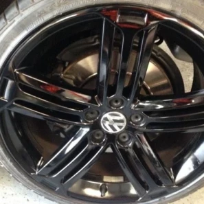 Alloy wheel kerb rash fixed